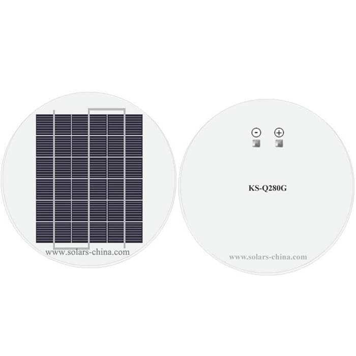 5W panneaux solaires circulaire