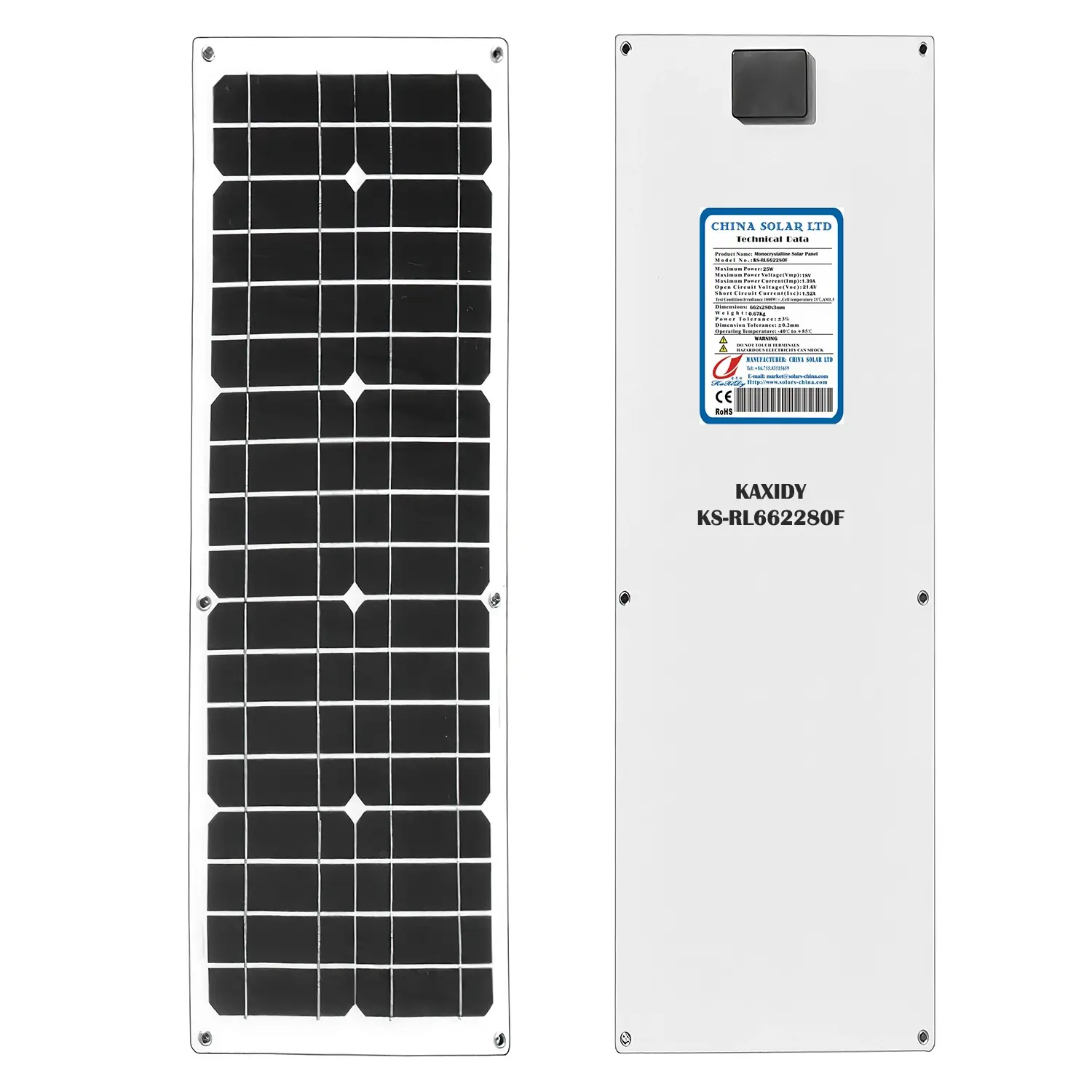 flexible modules solaires 25W