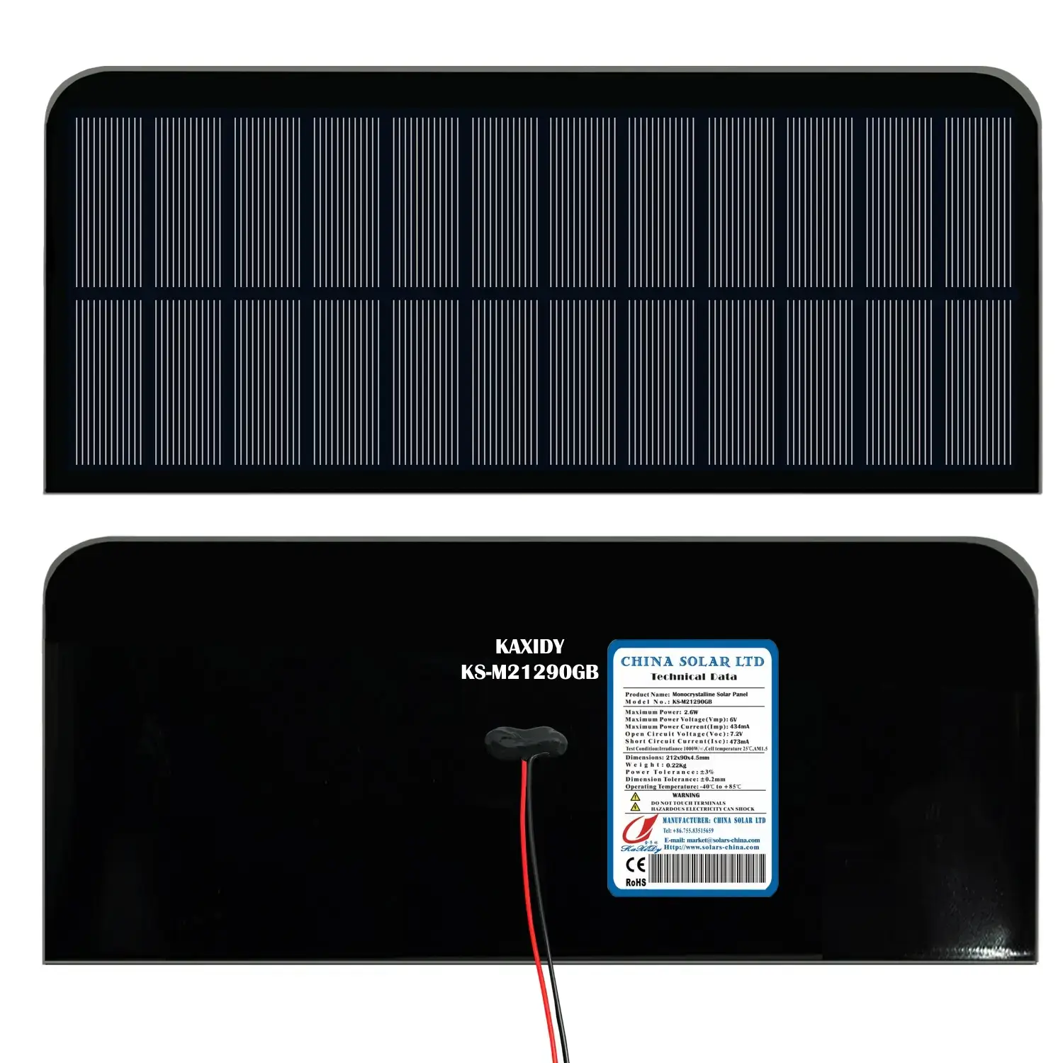 Noir Panneau Solaire 6V