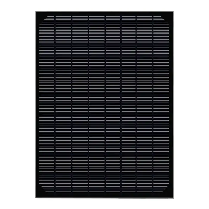 12V panneau solaire noir
