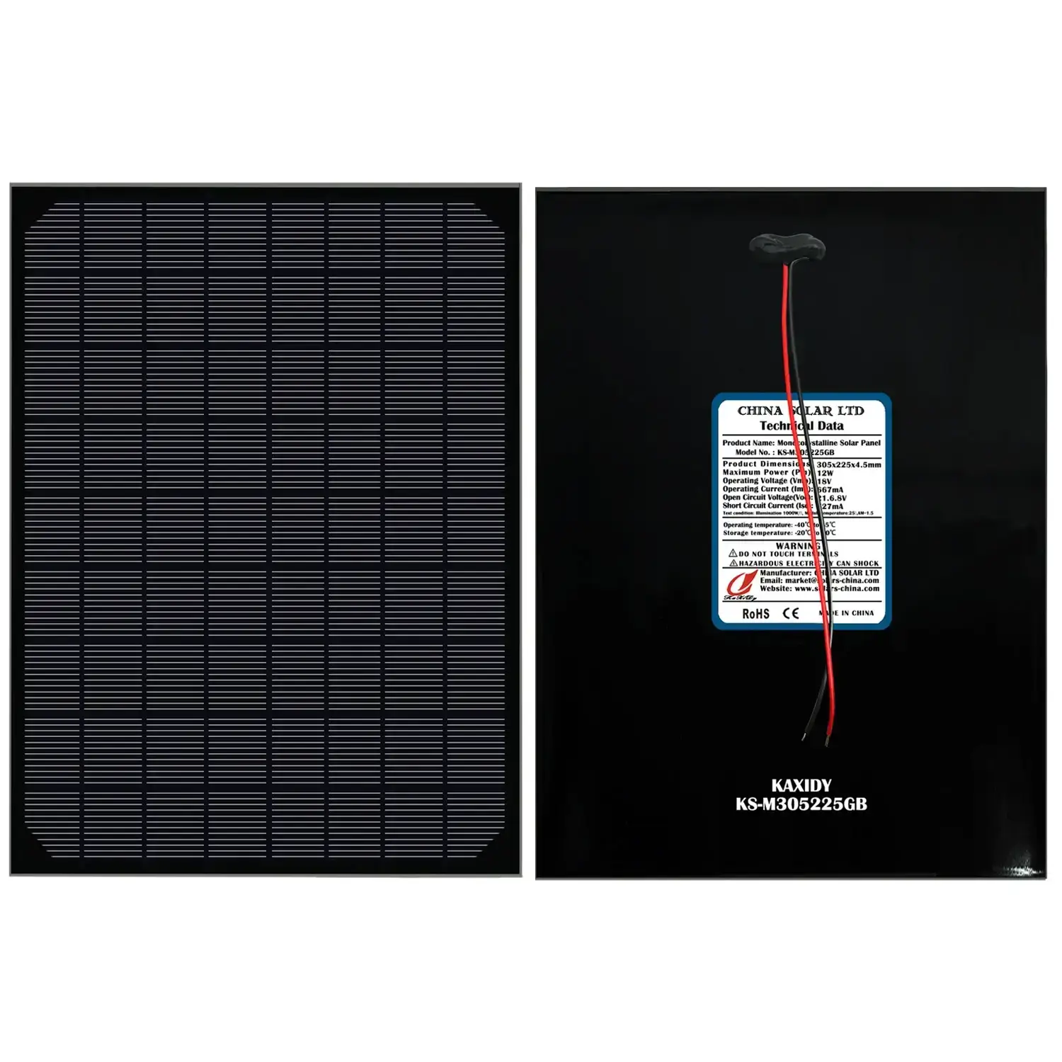 panneaux solaires 12W