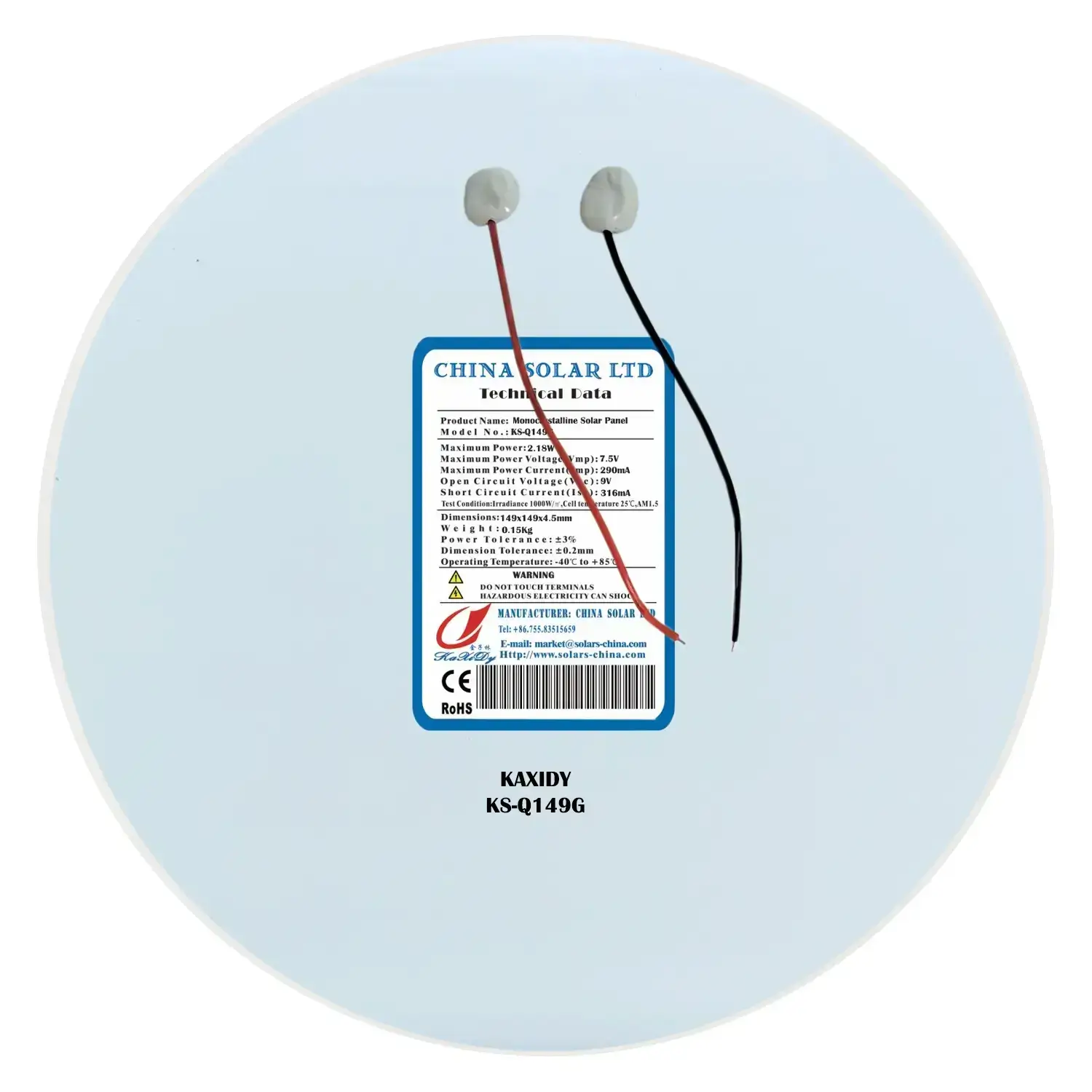 Panneau Solaire Circulaire 2W