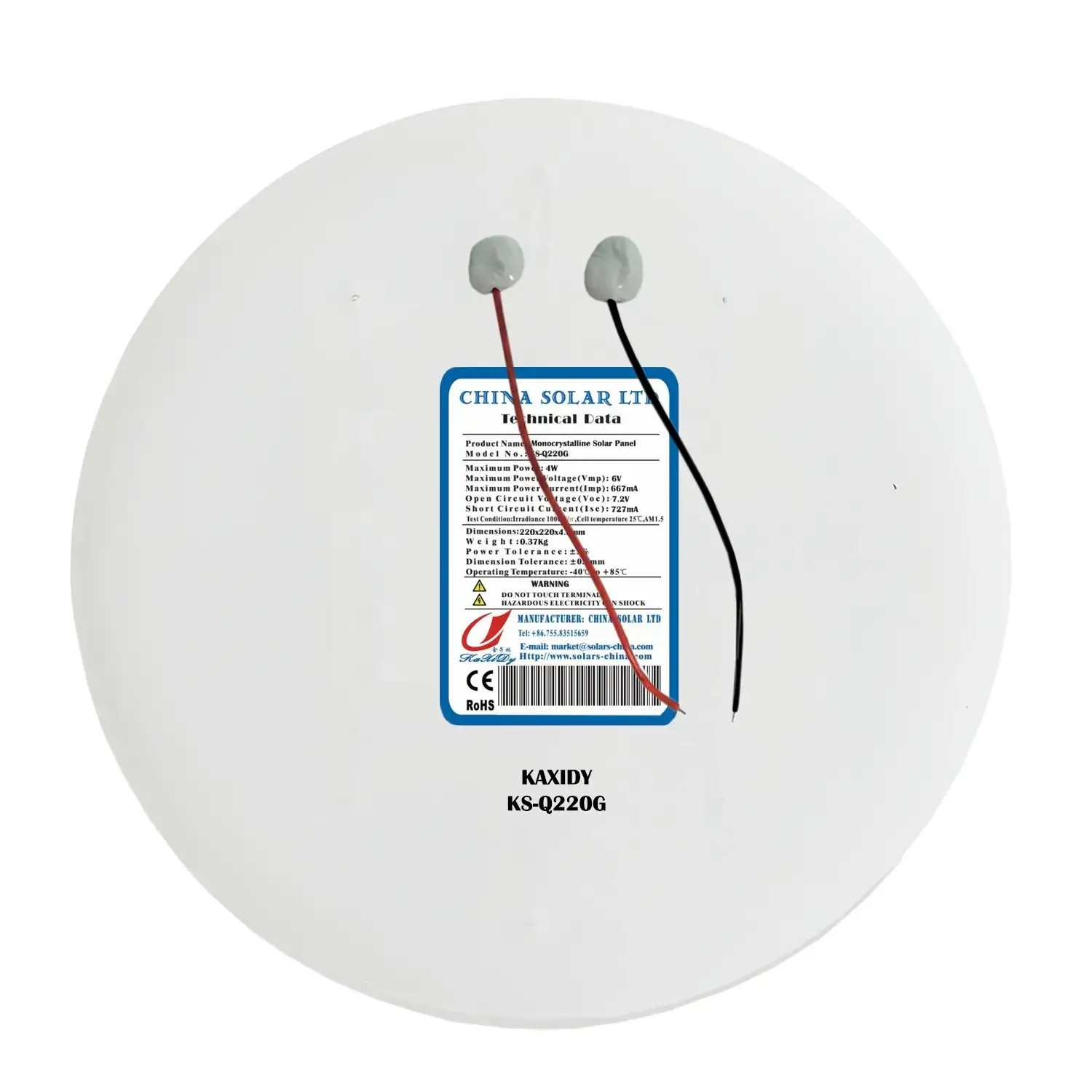 Panneaux Solaires Circulaires 4W